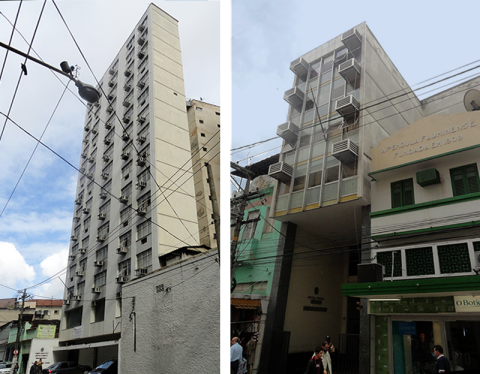 Fachadas dos prédios de Niterói