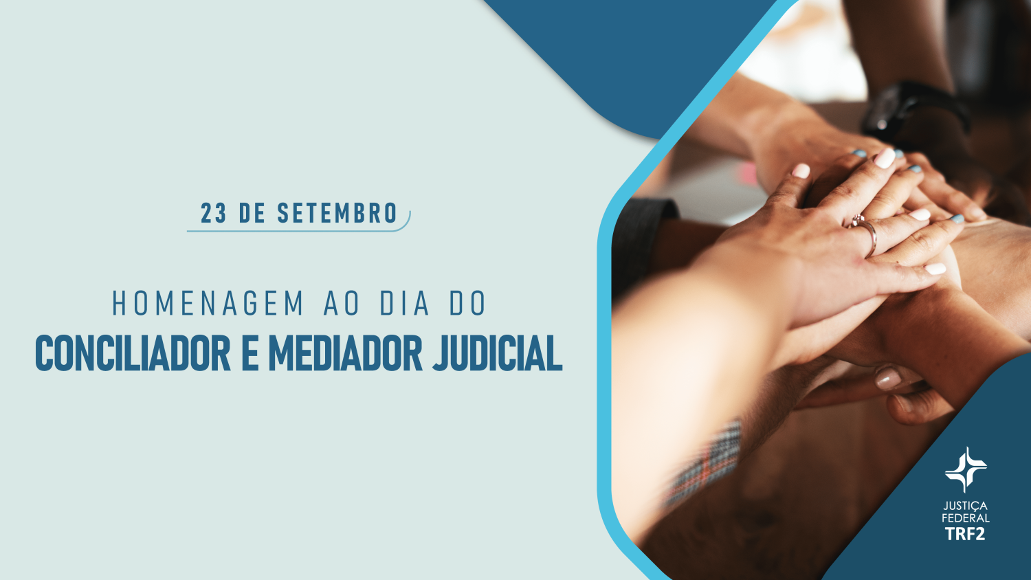Banner da homenagem ao Dia do Conciliador e Mediador Judicial