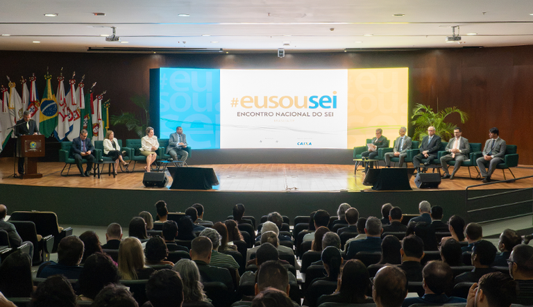 cerimônia de abertura do Encontro Nacional do Sistema Eletrônico de Informações (SEI)