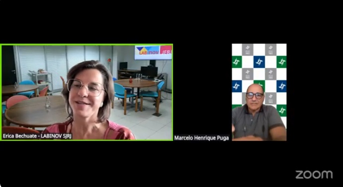 Marcelo Henrique Puga e da servidora Erica Bechuate