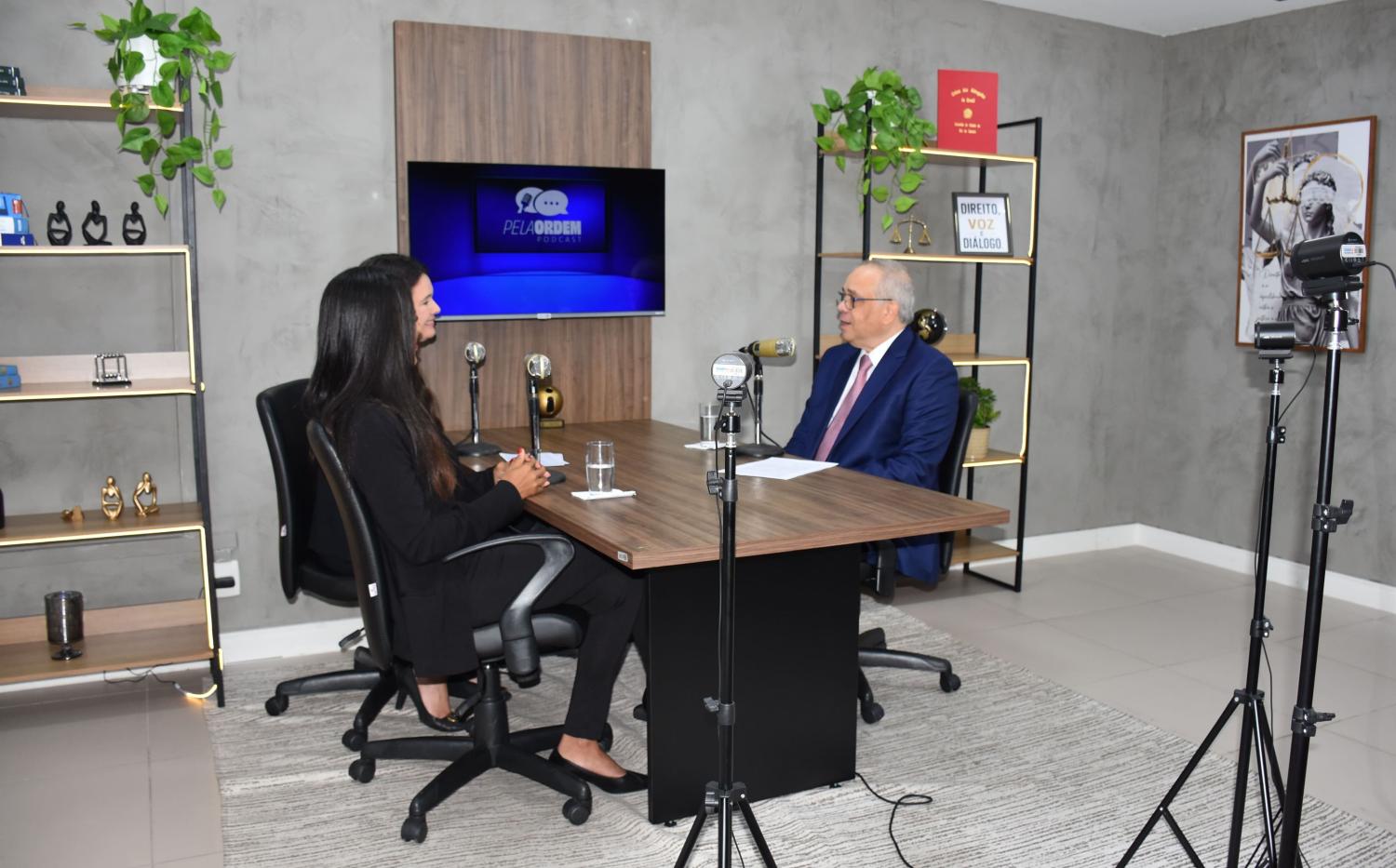 Presidente do TRF2, Desembargador Federal Luiz Paulo da Silva Araújo Filho, participa do podcast Pela Ordem, produzido pela OAB-RJ