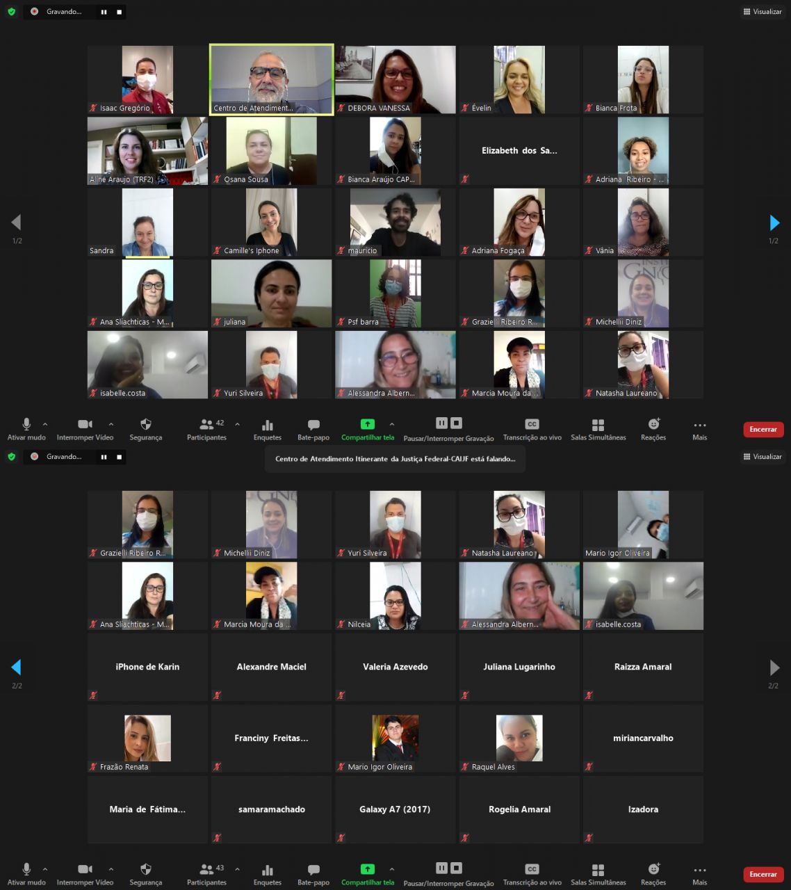 Fotos dos participantes