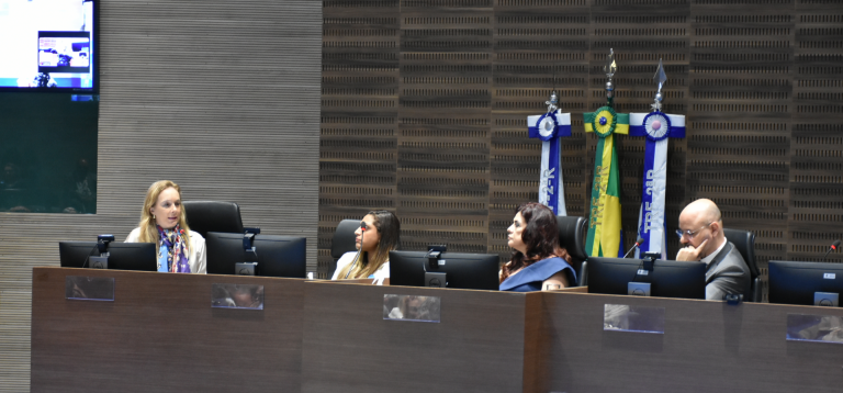 Desembargadora federal Carmen Silvia, servidora da Prefeitura de Duque de Caxias Gabrielle Moreira Ornelas Pereira, juíza federal Claudia Valéria e deputado estadual Fred Pacheco