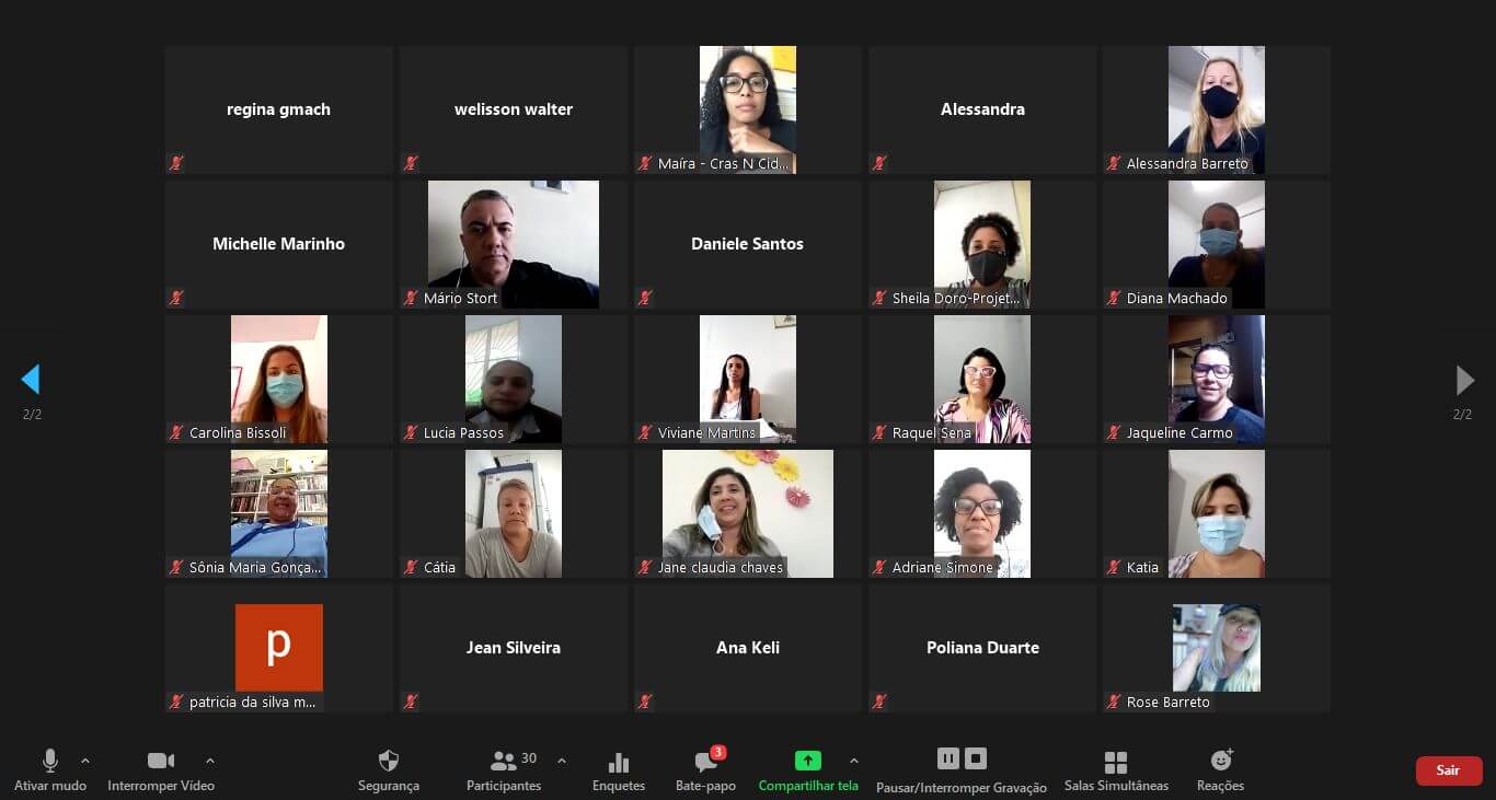 Foto dos participantes da palestra