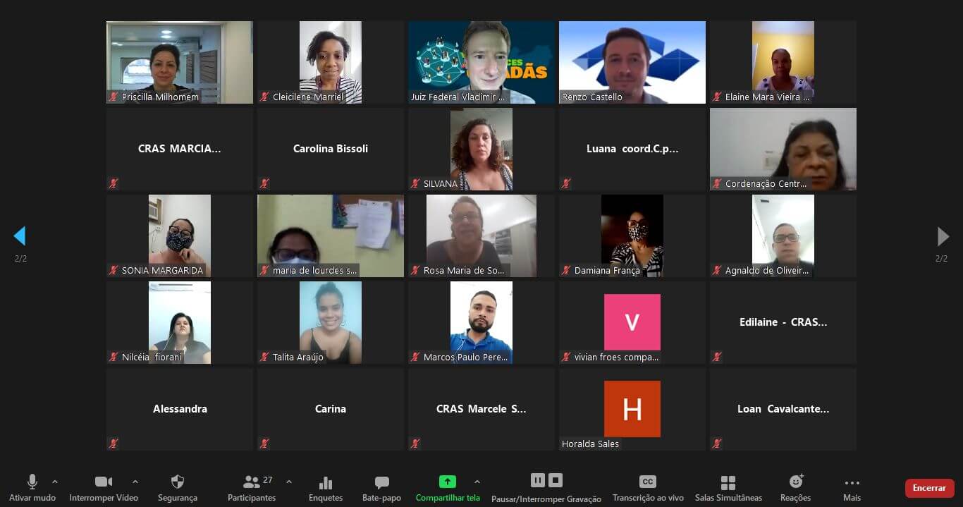 Foto dos participantes da palestra