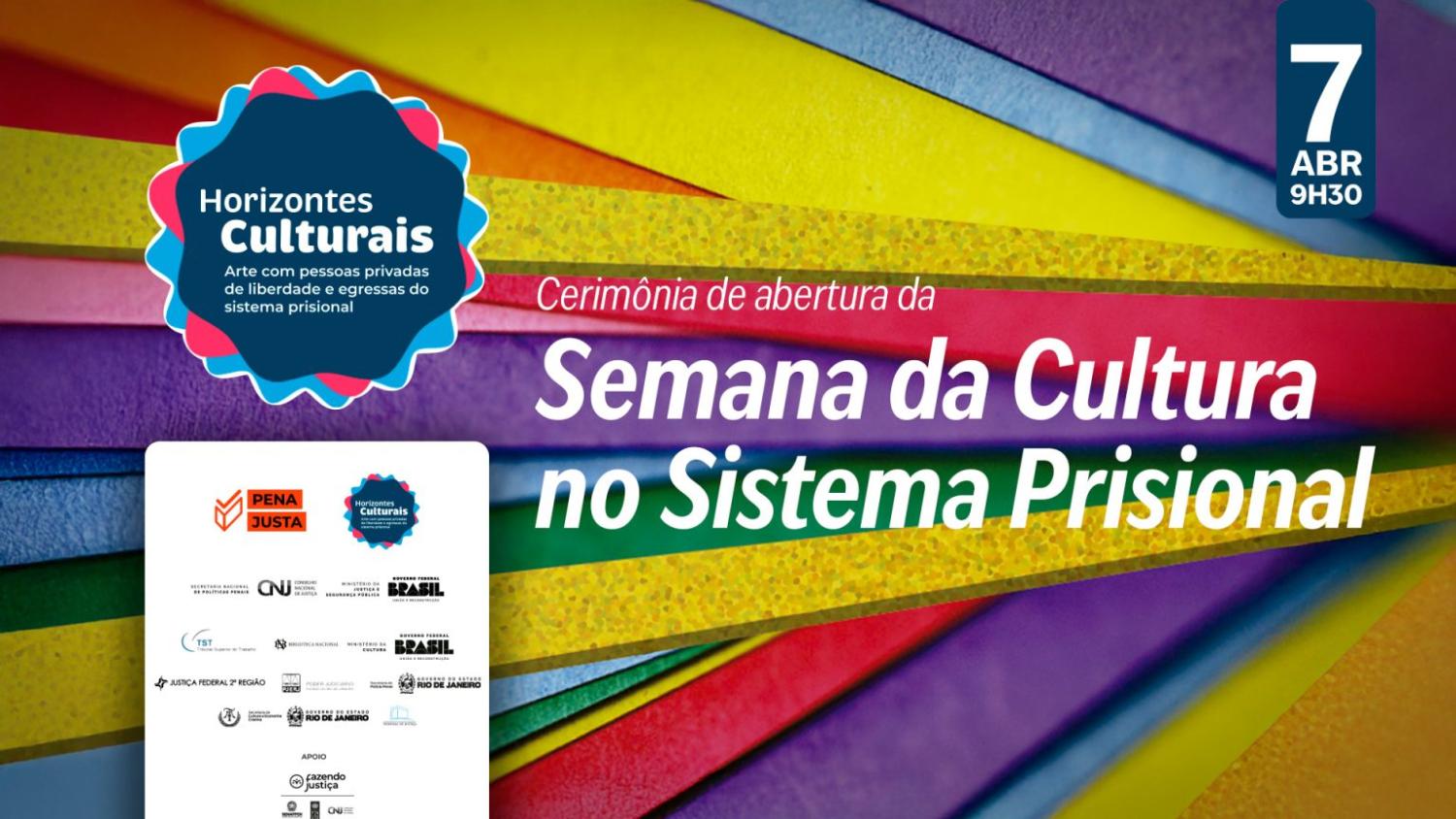 Banner da abertura do evento