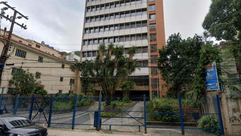 Fachada do prédio localizado no Rio Comprido