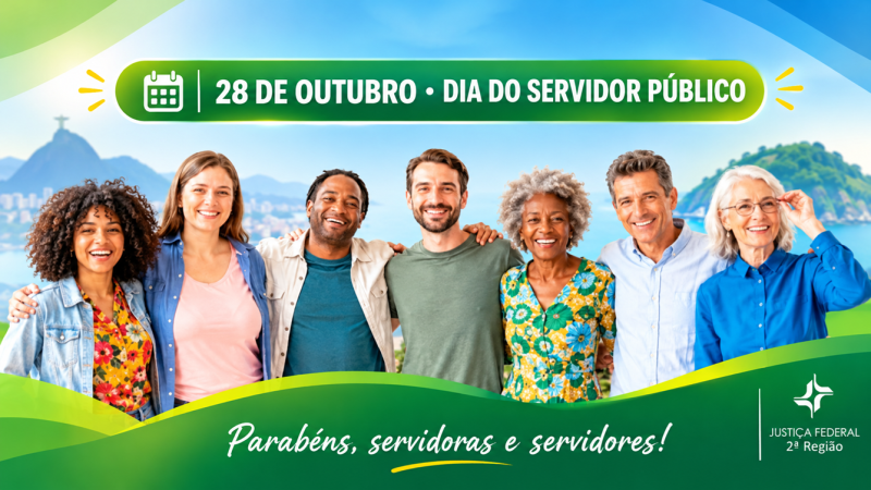sete pessoas de diferentes se abraçando, detalhes ao redor em verde azul e amarelo