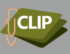 Logo CLIP - verde sobre fundo cinza