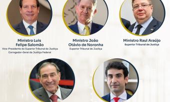 cartaz do evento com fotos dos participantes