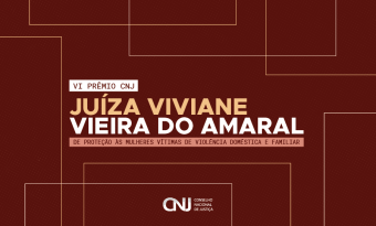 Banner do prêmio Juíza Viviane Vieira do Amaral