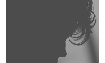 sombra de rosto de mulher