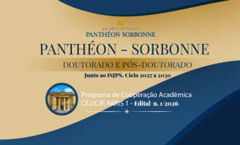 Banner do edital do curso Panthéon-Sorbonne