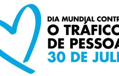 Dia mundial contra o tráfico de pessoas - coração azul