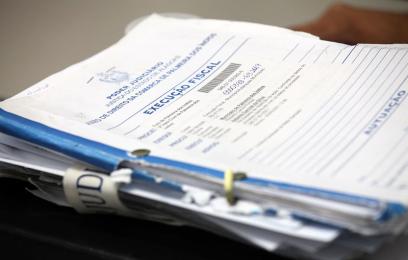 Imagem de um processo de execução fiscal