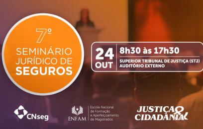 Banner do Sétimo Seminário Jurídico de Seguros