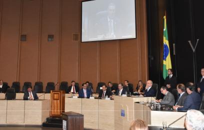 Foto da Mesa do evento que marcou a implantação do e-proc no TJRJ