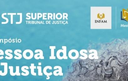 Banner do Simpósio Pessoa Idosa e Justiça