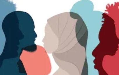 ilustração de homens e mulheres de perfil