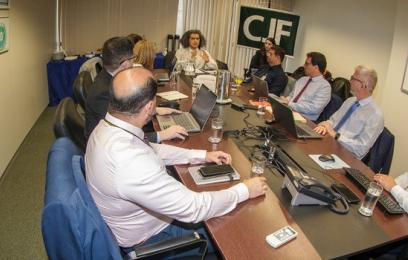 Imagem da reunião do Comitê Gestor do Sistema de Tecnologia da Informação da Justiça Federal