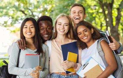 Imagem de estudantes