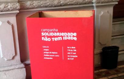 Ponto de coleta da Campanha Solidariedade não tem idade
