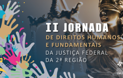 Banner da II Jornada de Direitos Humanos e Fundamentais da Justiça federal da Segunda Região