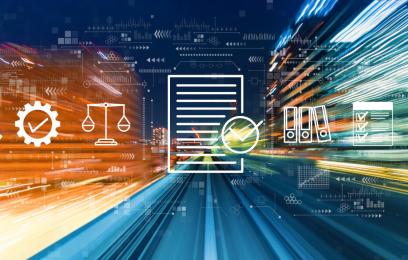 Banner que associa a Justiça à tecnologias da informação e da comunicação