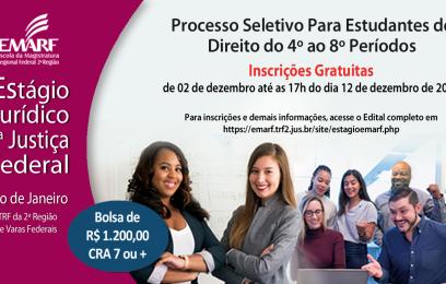 Banner da Emarf - Estágio Jurídico na Justiça Federal