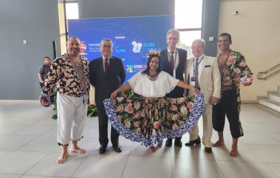 Carlos Muta, Guilherme Calmon e João Batista Silveira recepcionados por representantes da cultura paraense