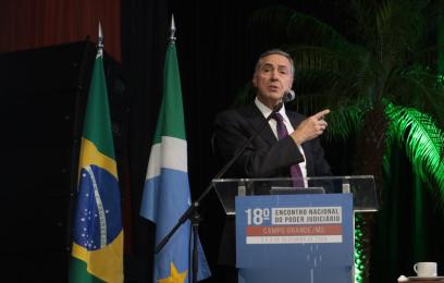 Ministro Luís Roberto Barroso no lançamento do Portal Jus.br. Foto: Ana Araújo/Ag. CNJ de Notícias 