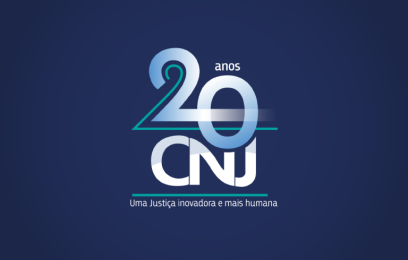 Logo comemorativo dos 20 anos do CNJ