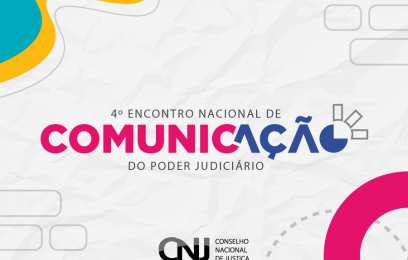 Banner do 4.º Encontro Nacional de Comunicação do Poder Judiciário