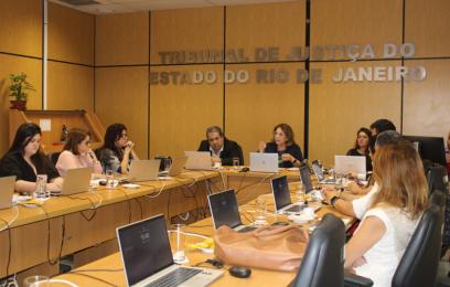 Reunião de alinhamento para realização da ação social para o Dia Nacional da Pessoa com Deficiência. Foto: Amaerj