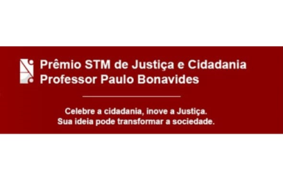 banner do prêmio, fundo vermelho, letras brancas