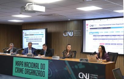 Apresentação do Painel Nacional do Crime Organizado, no CNJ. Foto: Luiz Silveira/CNJ 