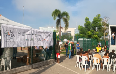 imagem do espaço com pessoas sendo atendidas