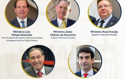 cartaz do evento com fotos dos participantes